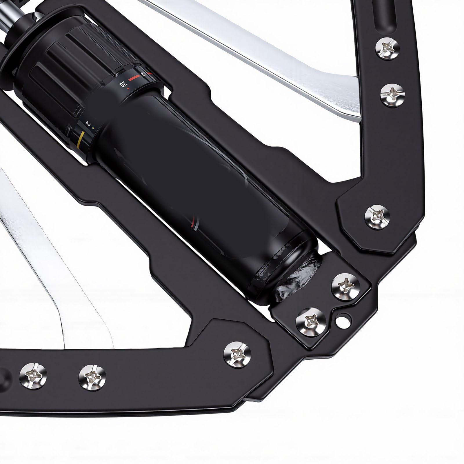 Zunate Trainer Idraulico per Braccia Resistente 10-200 Kg con Impugnatura Ergonomica per Allenamenti su Petto e Braccia