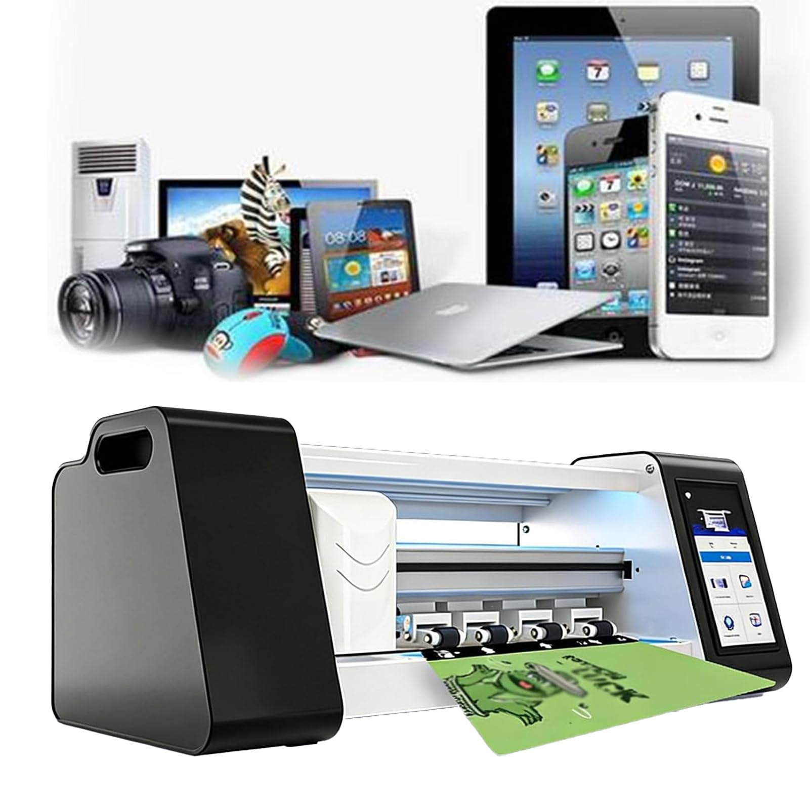 Macchina Taglio Pellicola Schermo Smartphone, Pellicola Idrogel Tagliata su Misura, Funziona Offline, Personalizzazione Film Schermo Posteriore, per Smartphone, Orologi e Tablet