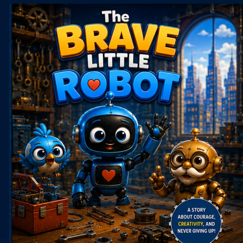 The Brave Little Robot: A Heartwarming Story About Courage, Learning, and Never Giving Up (Bolt's Big Adventures)