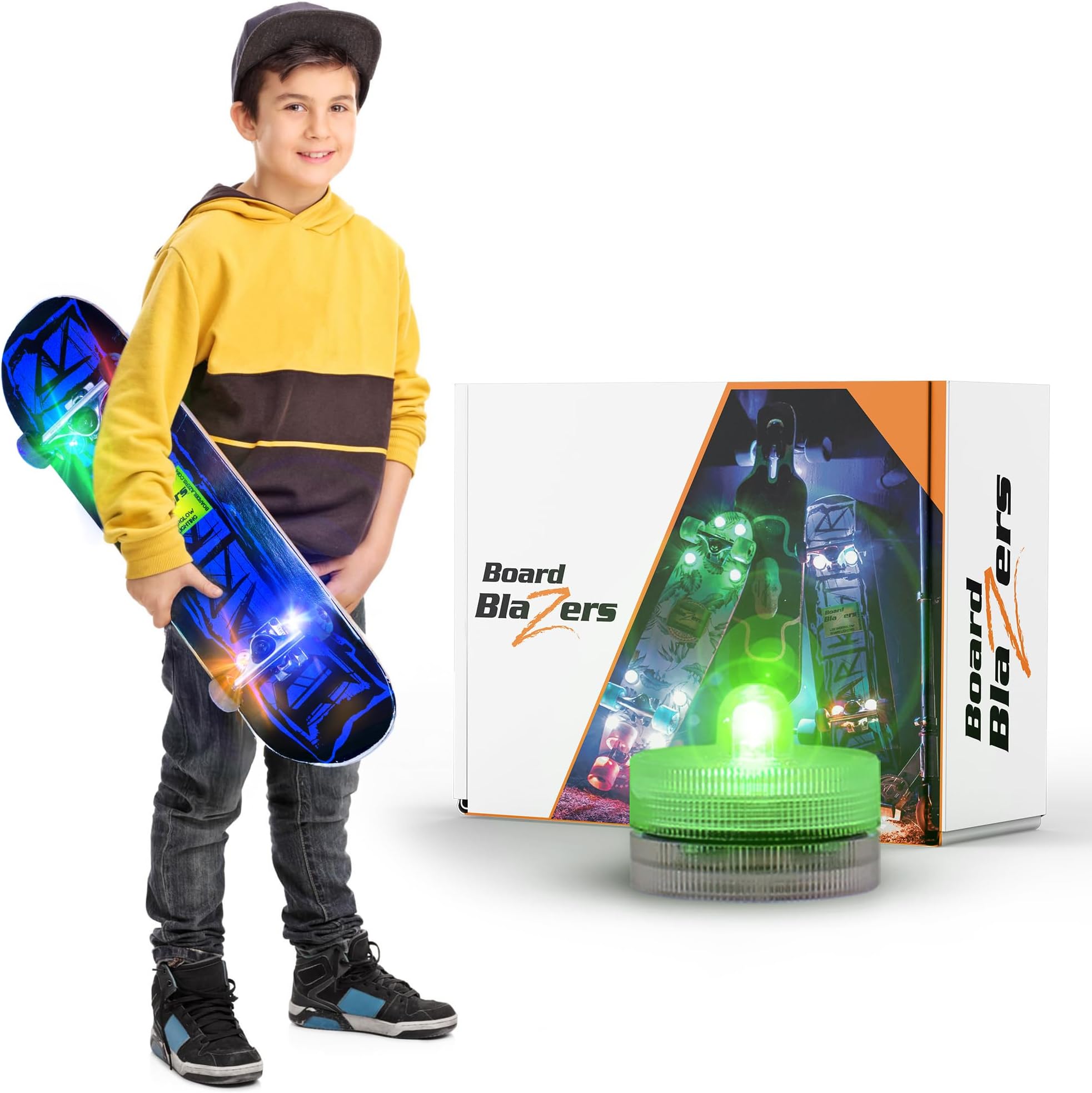 Board Blazers LED Skateboard Lights Underglow - Ideal Skateboard Gift - Perfect LED Longboard Light or Scooter Light Great Stocking Stuffer for Kids