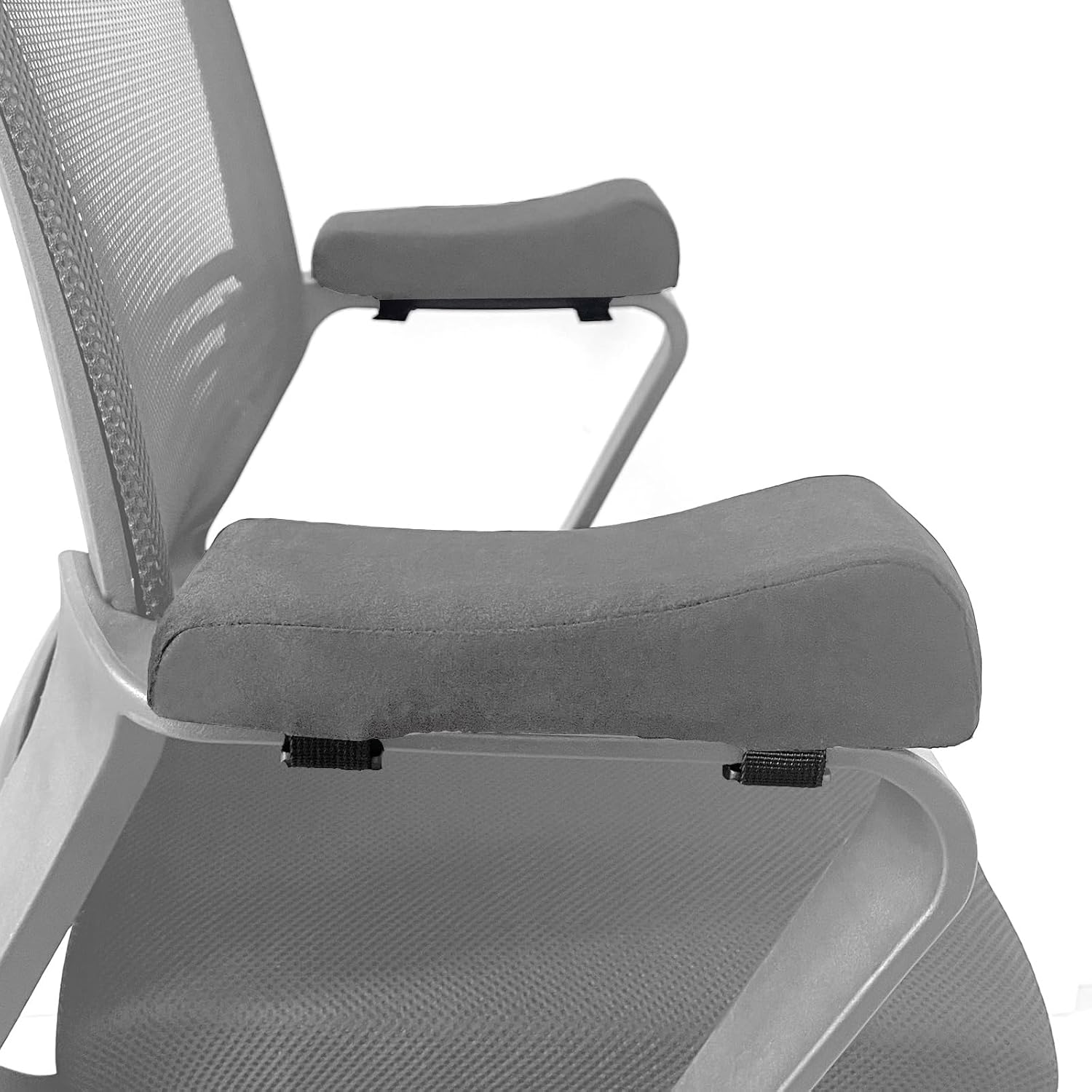 Office Chair Armrest Covers, Set of 2 Comfortable Armrest Elbow Pillow (2 Grey Armrest Pillow)