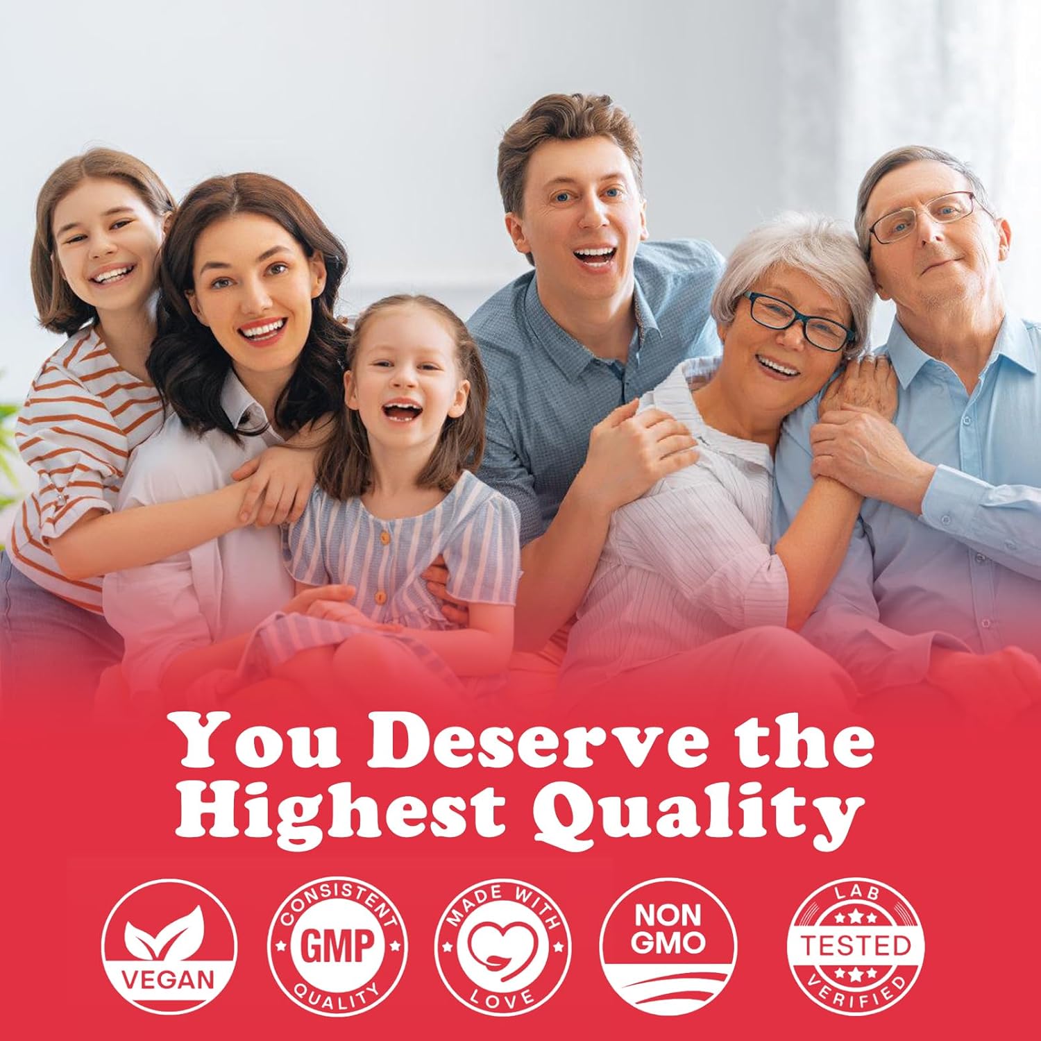 Collagen Gummies with Vitamins C, A, E, Zinc, and Biotin – Hydrolyzed Collagen Peptide Supplement for Hair, Skin, and Nails – Vegan, Sugar-Free, Strawberry Flavor – 90 Gummy - Image 7