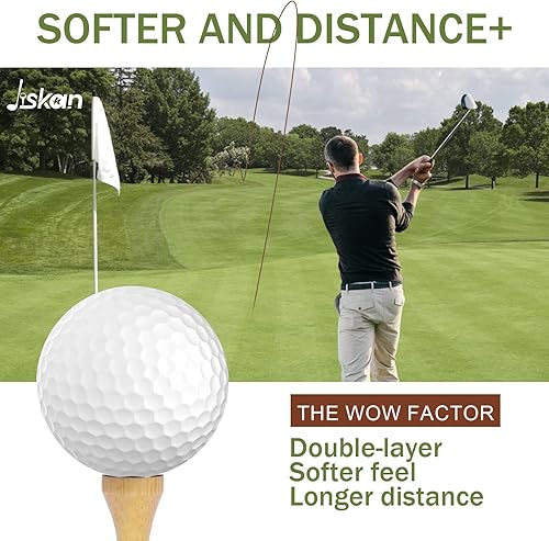Miniatura 6 de Jiskan Regalos de golf para hombres y mujeres, juego de accesorios de golf con estuche de alta gama, pelotas de golf, telémetro, camisetas de golf,
