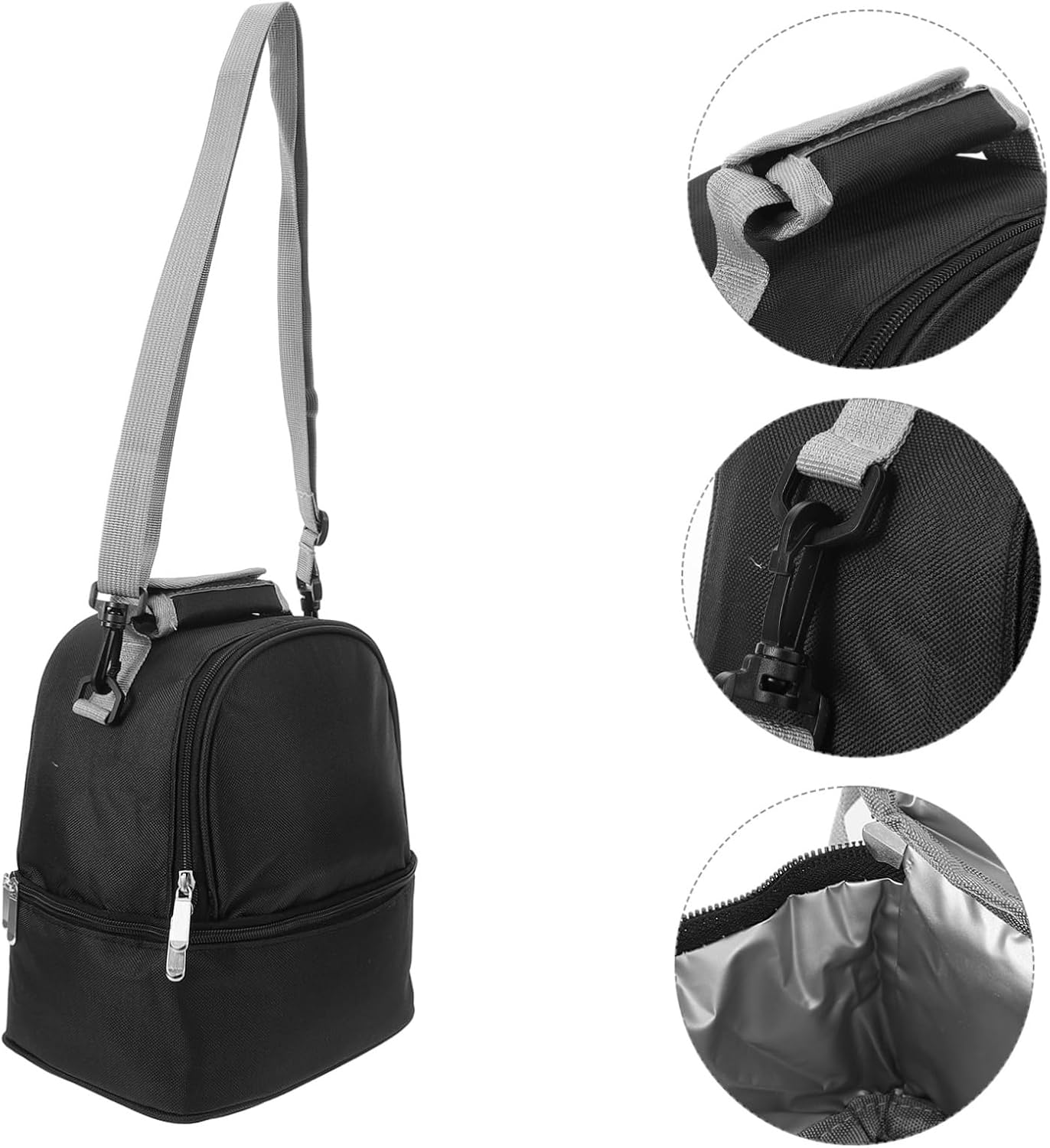 BESTonZON Insulated Bottle Bag for Breast Milk Storage Portable Cooler Tote for Travel Leak Design Easy-clean Lining Stylish and Practical for Moms The Go