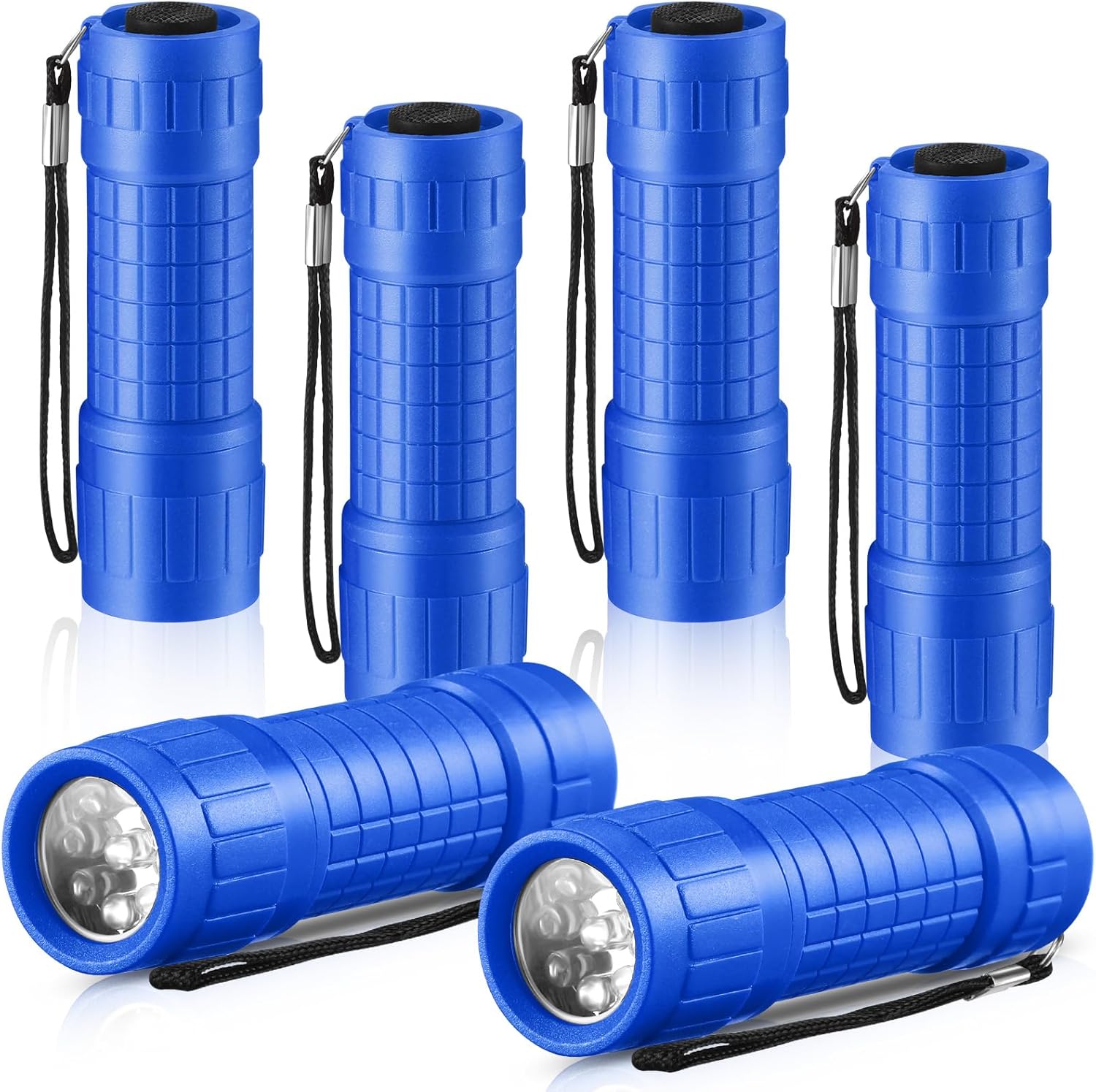 Tujoe 6 Pack Mini Flashlights Bulk for Kids, Small Handheld LED
