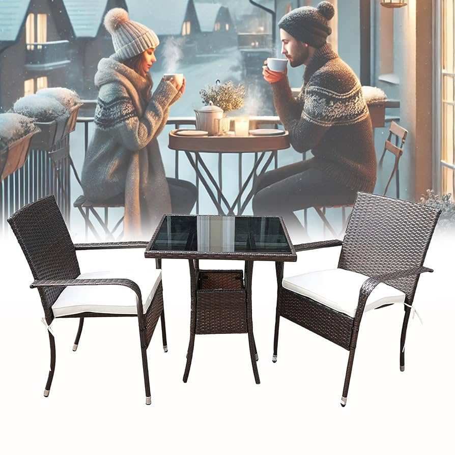 フォルダーチェア　Small ２個セット Amazon.com: G GVM-US 2 Seater Outdoor Bistro Table Set