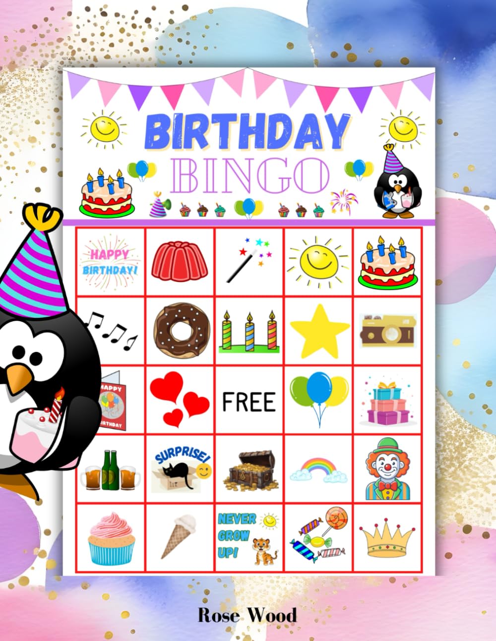 Birthday Bingo Game: 20 Unique Boards