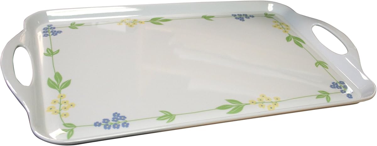 Corelle Coordinates Bandeja otomana/para servir rectangular de melamina