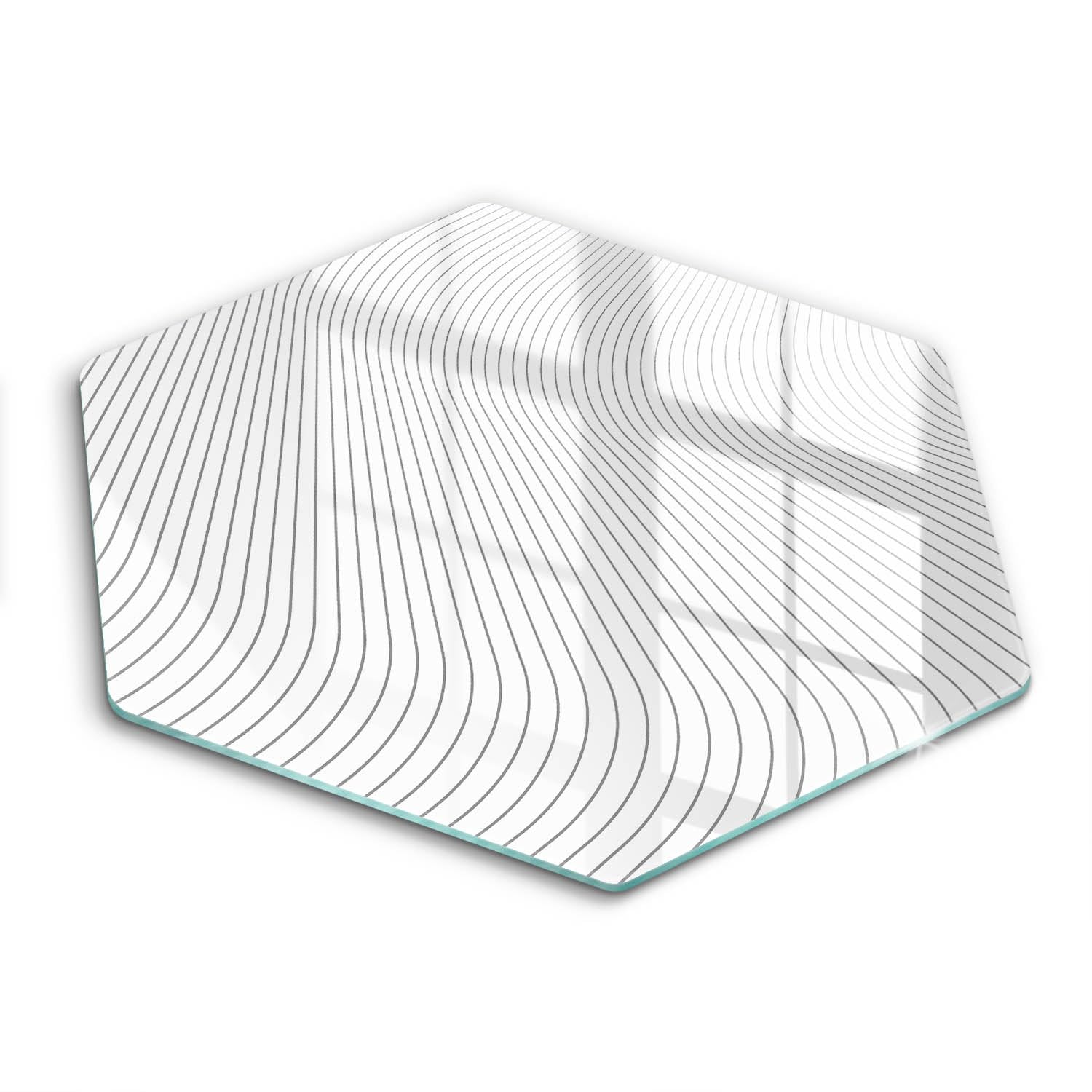 Plaque protection induction 40cm Wallfluent haute résistance en verre hectogonal multifonction