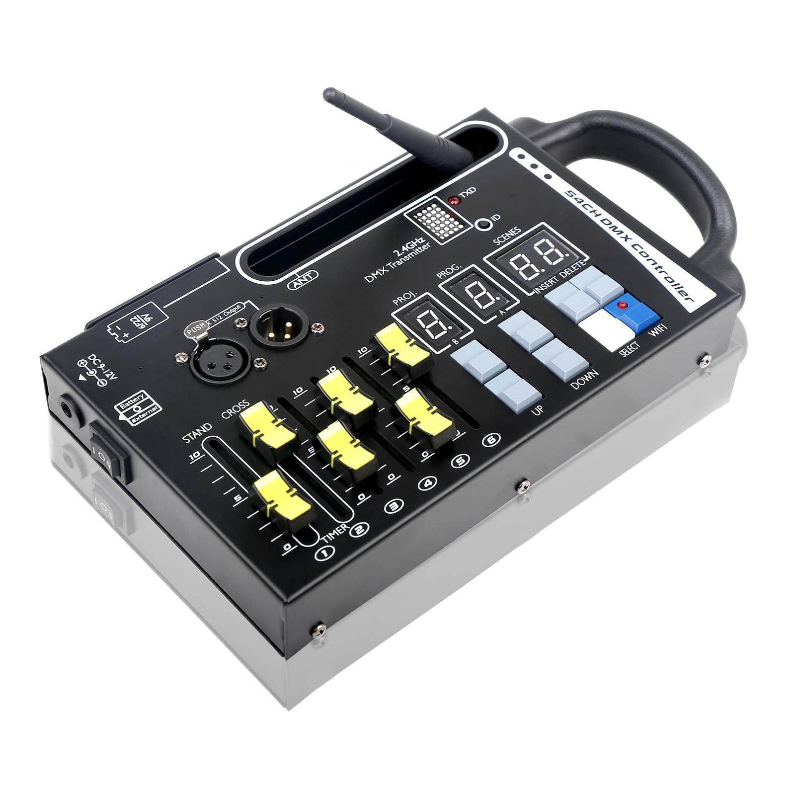 DMX512 - Console luminoso, controller DMX a 54 canali, compatibile con ricevitori radio DMX512
