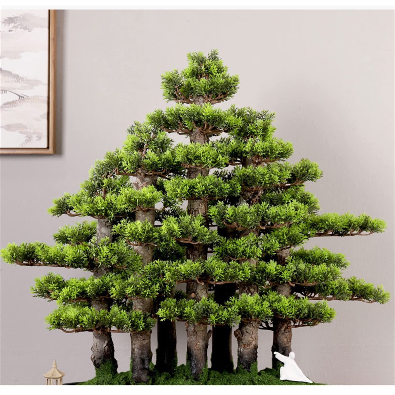 Bonsai Artificiale TOPBATHY - Pino Rosso Per Desktop Decorazione Per Casa O Ufficio 838012 - 13