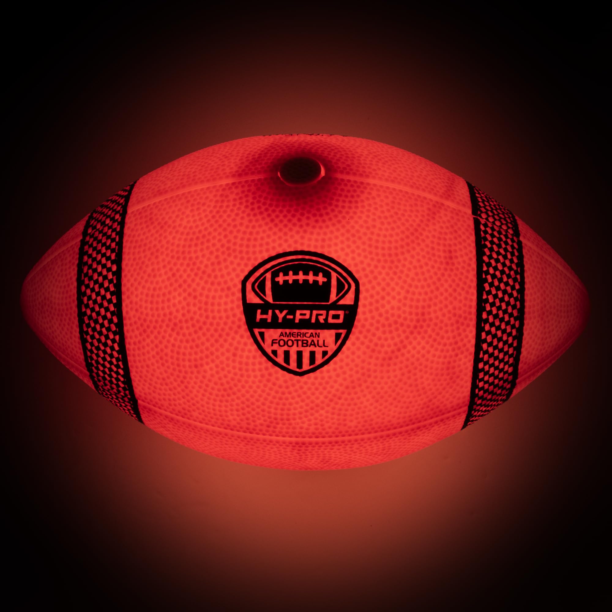 Hy-Pro LED American Football Ball mit Pumpe – Größe 6 Leucht-Sportball für Nachtspiel – American-Football-Socken, Geschenke & TrainingsausrüStung für Junioren und Erwachsene
