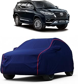 Car Accessorie - Compatible with Toyota Fortuner (2009 to 2024) car Cover - Water Proof car Cover - with Mirror Cover - Toyota Fortuner car accessorie