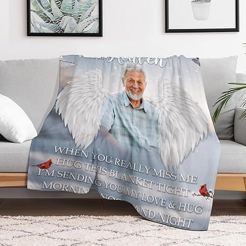 Miniatura 4 de D-Story Ship Next Day - Manta conmemorativa personalizada con fotos por la pérdida de un ser querido, regalos de memoria amorosa, manta de