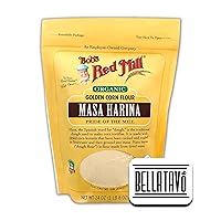 Vista 1 de Paquete orgánico Masa Harina. Incluye una bolsa de 24 onzas de Bobs Red Mill Masa Harina. La harina de maíz dorado Bobs Red Mill es ideal