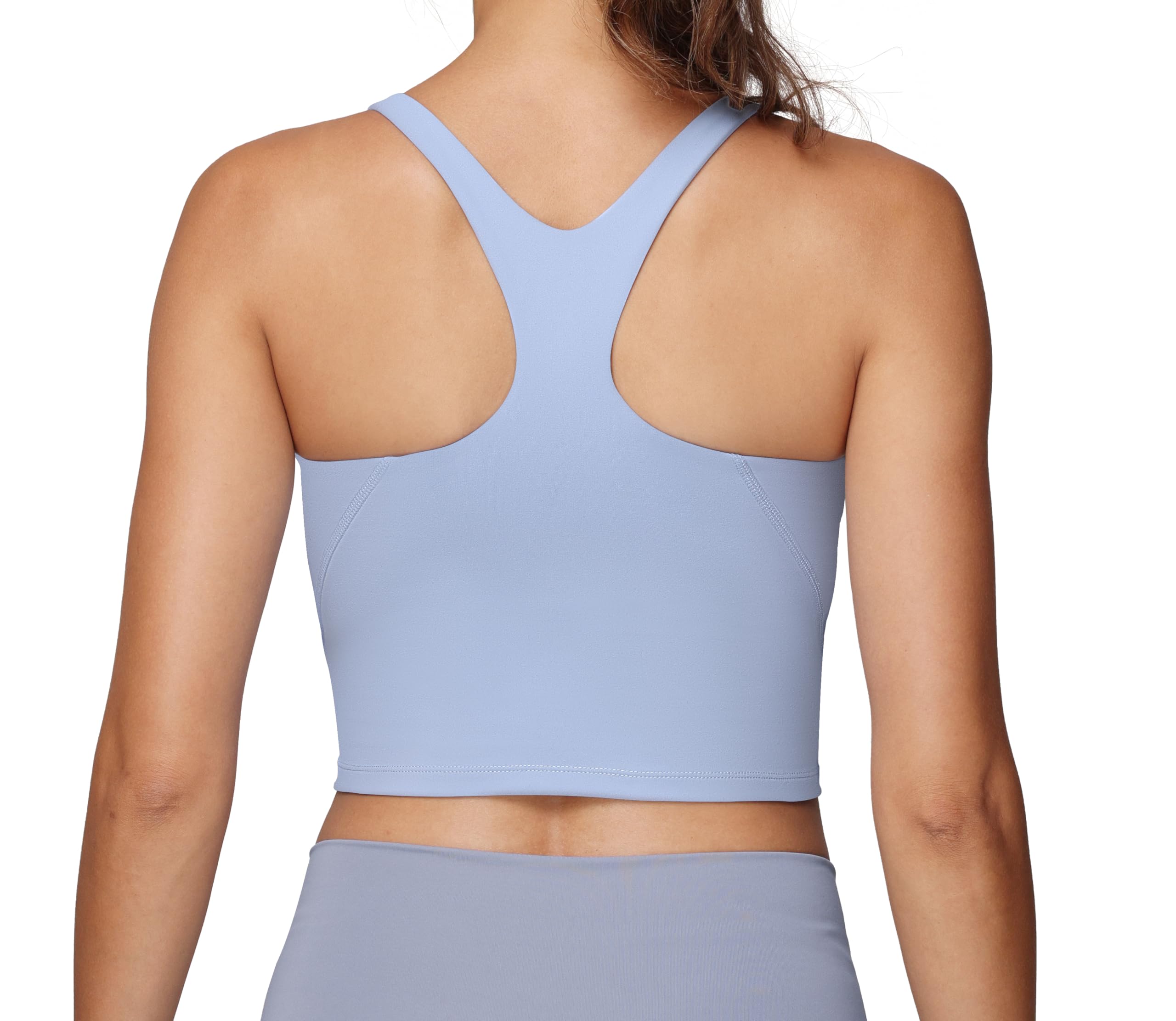 Foucome Canotte per allattamento al seno maternità longline reggiseno sportivo Y-Back allenamento top corto