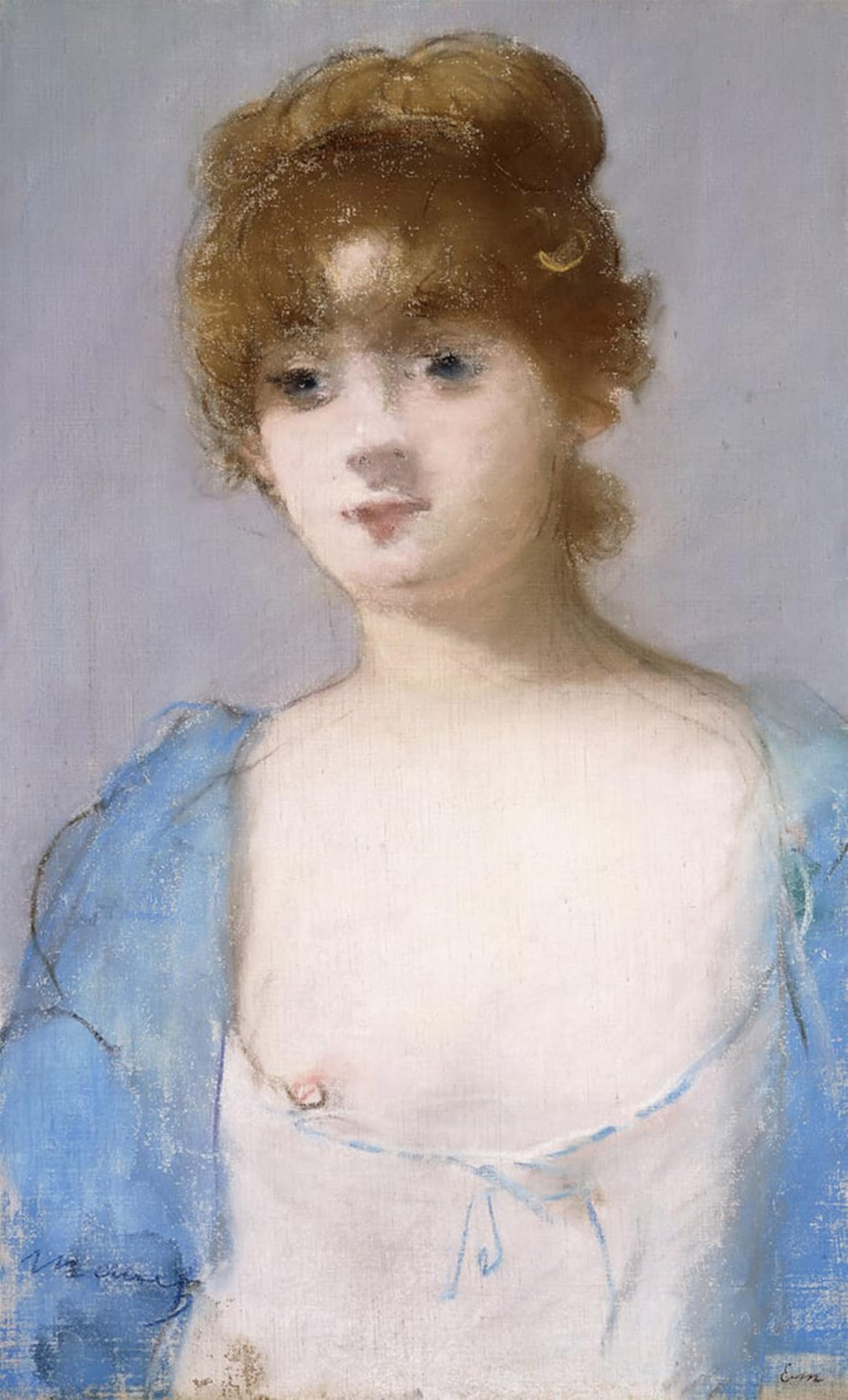 ARTXLXXBN Famous Print Painting Colorful Art Print Girl in Dressing Gown by Edouard Manet Canvas Art Decorations for Home Decor 60x90cm