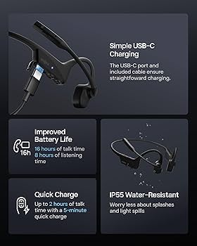 OPENCOMM2 UC（USB-A） Shokz OpenComm 2 UC USB A Bluetooth Bone Conduction Headset
