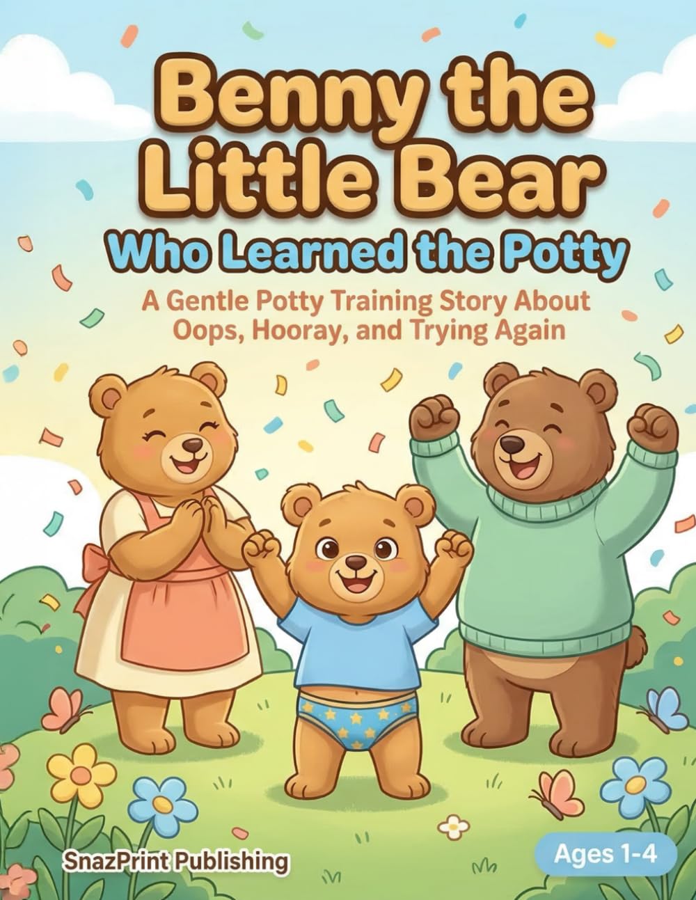 Benny the Little Bear Who Learned the Potty: A Gentle Potty Training Story About Oops, Hooray, and Trying Again: A Toddler Potty Training Book for ... Bedtime Picture Book about Potty Training