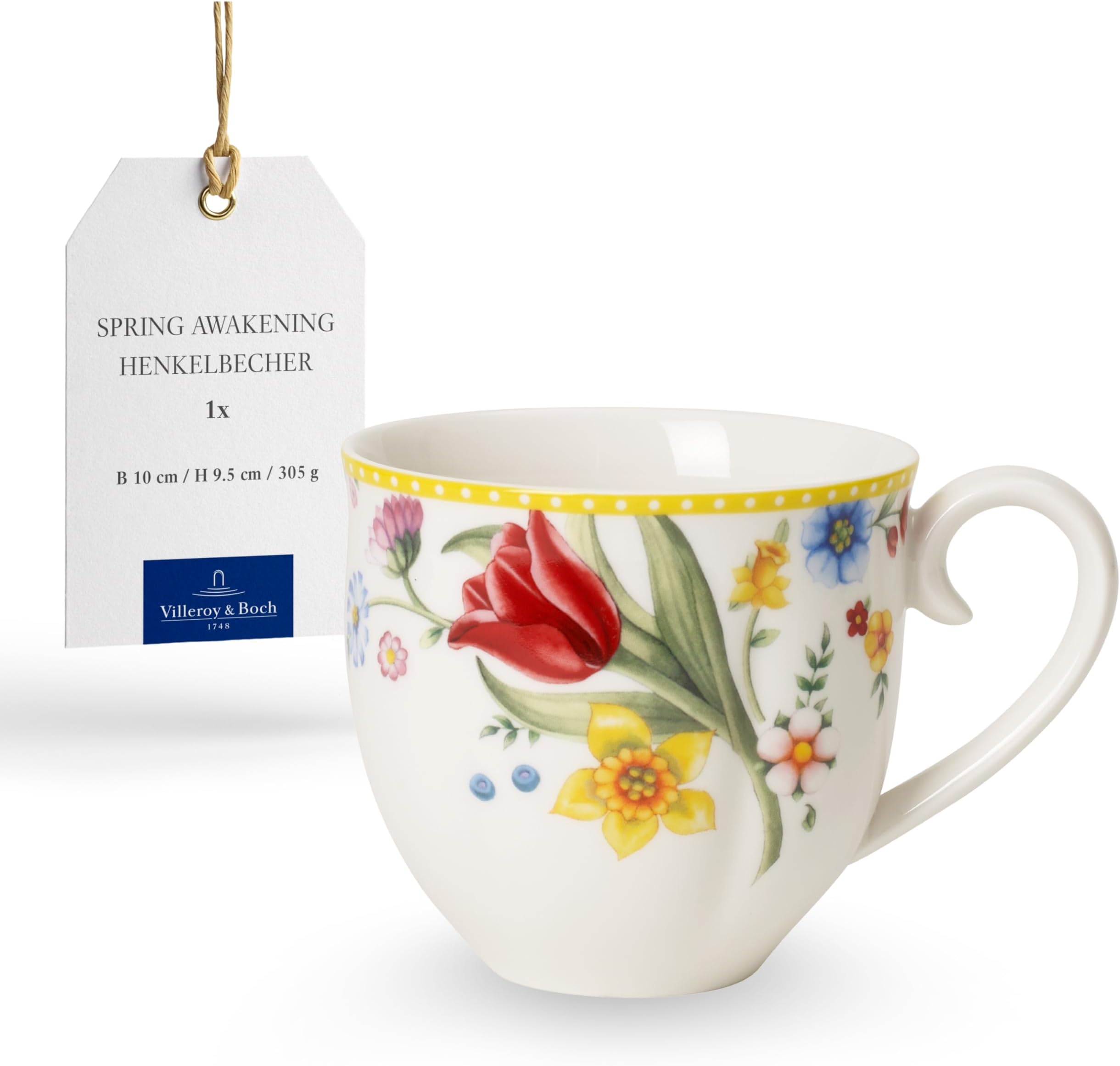 Villeroy & Boch Spring Fantasy Tasse Avec Anse, Compatible Micro