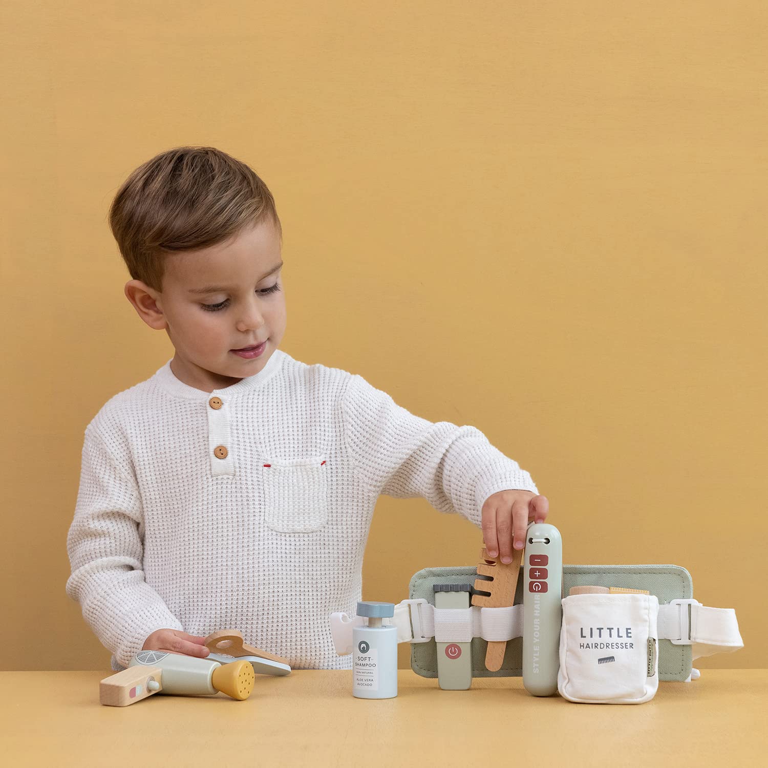 Little Dutch 7066 Holz Friseur Spielset