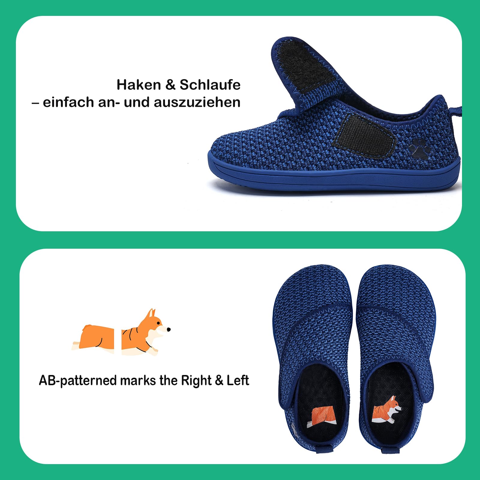 IceUnicorn Baby Barfußschuhe Lauflernschuhe Breite Kleinkind Jungen Mädchen Hausschuhe Kinder Barfussschuhe Sneaker Babyschuhe Anti Rutsch
