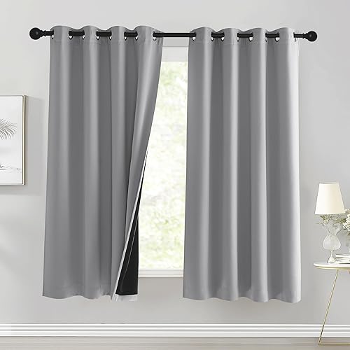 Miniatura 9 de Pony Dance - Cortinas 100% de opacidad, cortinas gruesas de doble capa con bloqueo de luz, cortinas térmicas aisladas que reducen el ruido para