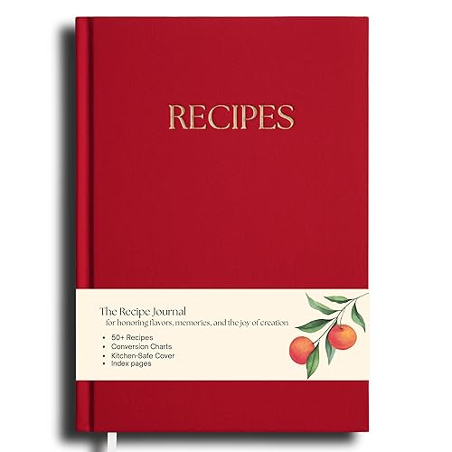 Recipe Book - Blank Recipe Book - Premium Water-Resistant Fabric