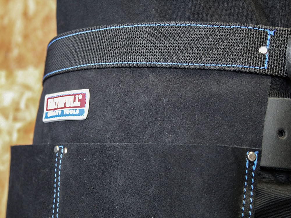 Faithfull Suede Leather Double Pocket Nail Pouch - Image 3