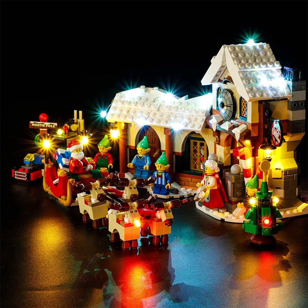 VONADO LED Lighting Kit for Santa's Workshop Building Blocks Model，Compatible with Lego 10245 Christmas' Working Room, Creative Gift for Festival Christmas (Lights Only)