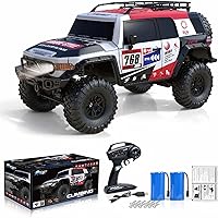 Vista 10 de Autos RC RC Crawler 1/10 Escala RTR Auto de Control Remoto 4WD 2.4GHz Cepillado Vehículo de Carreras Todoterreno Grado Pasatiempo Modelo con Luces
