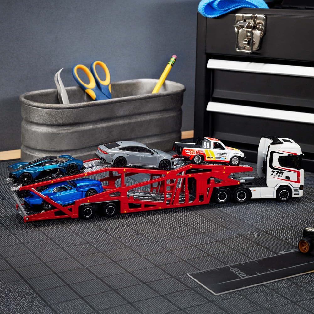 Amazon | Hot Wheels ELITE 64 - SCANIA 770 S Car carrier スカニア