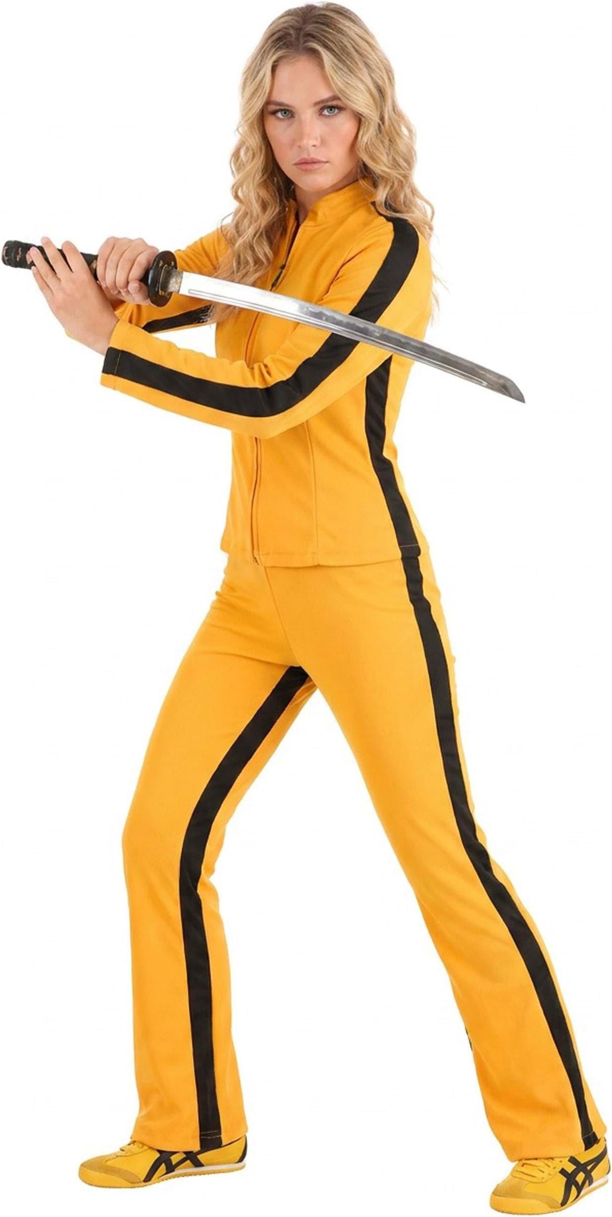 Womens Adult Ninja Assassin Spy Costume with Jacket and Pants for Halloween Parties & Cosplay