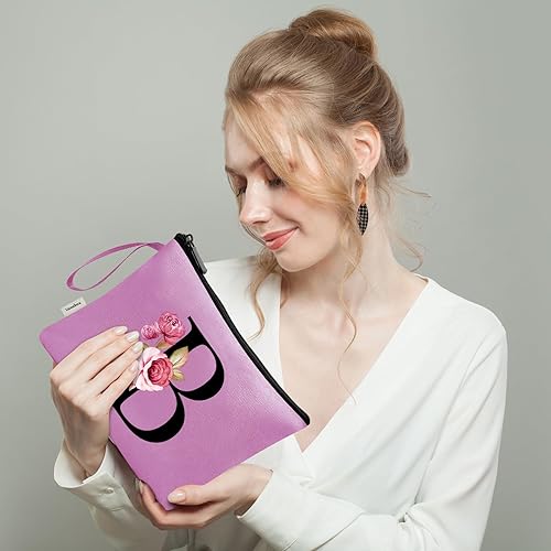 Vista 300 de Vavabox A-Z - Bolsa de maquillaje personalizada, regalos de cumpleaños para mujeres y madres, regalos para mejores amigas, bolsa de cosméticos
