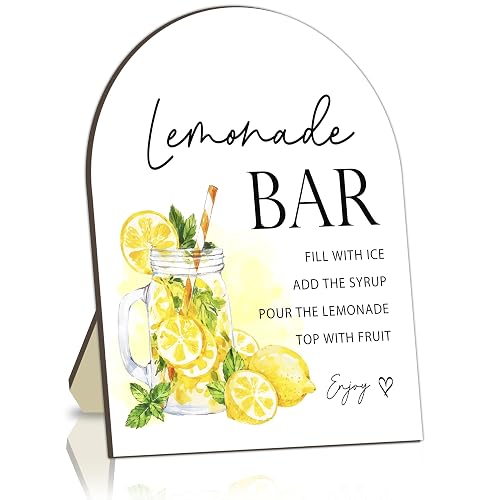 Lemonade Bar Table Sign, Lemonade Bar Sign for Baby Shower,
