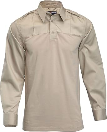 5.11 Tactical Mens Rapid PDU Long Sleeve Work Uniform Casual Shirt, Poly-Cotton Fabric, Style 72197