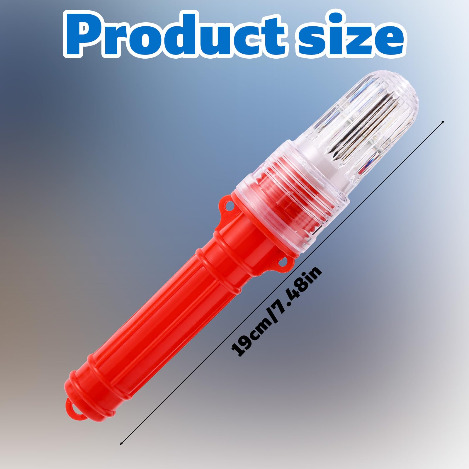 2pcs Fusée de Détresse, 19cm Feux de Détresse Bateau Compacts en Plastique Double Flash et Haute Visibilité pour Alarme Bateau Pêche Sauvetage Nautique Entretien des Autoroutes et Bouée (Rouge)
