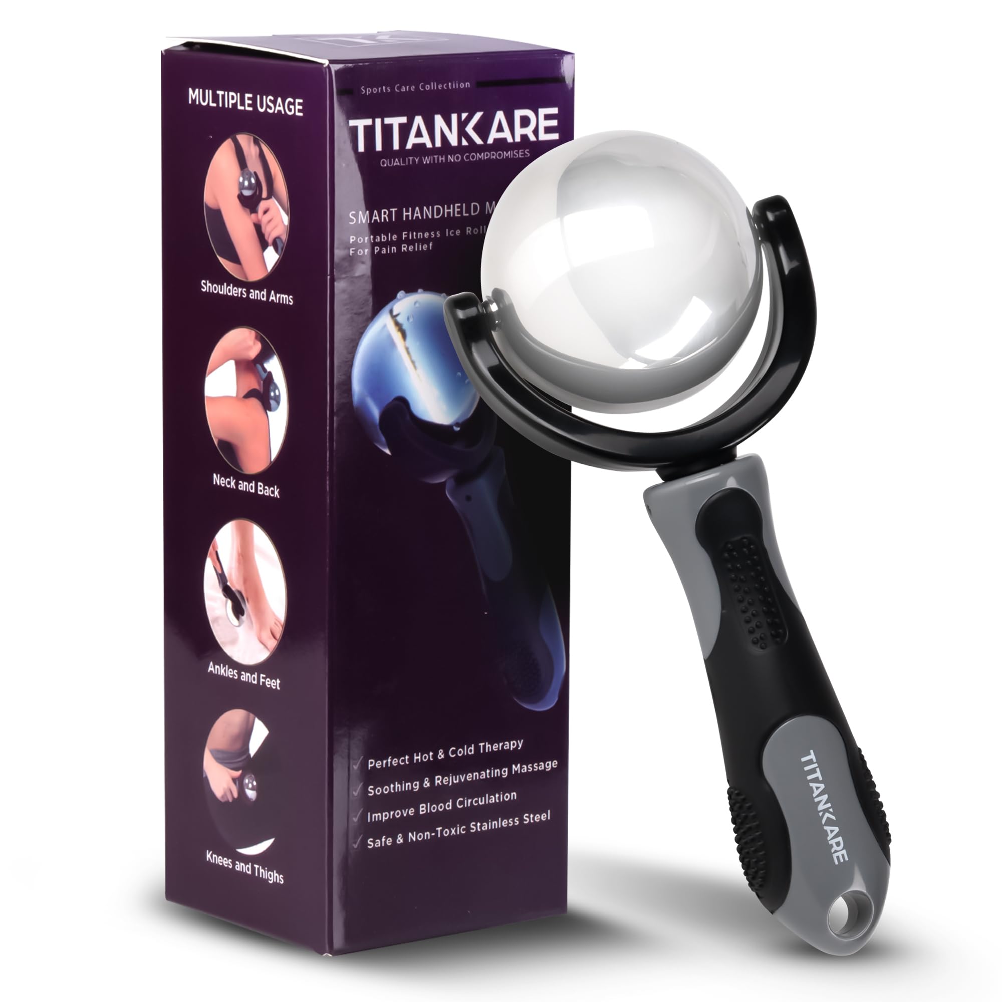 Sponsored Ad – Cryosphere Massage Roller Ball – Manual Deep Tissue Massage,Stainless Steel Cold Massager Rollers, Myofascial Release Muscle Knots, Ice Trigger Point Pain Relief and Workout Recovery