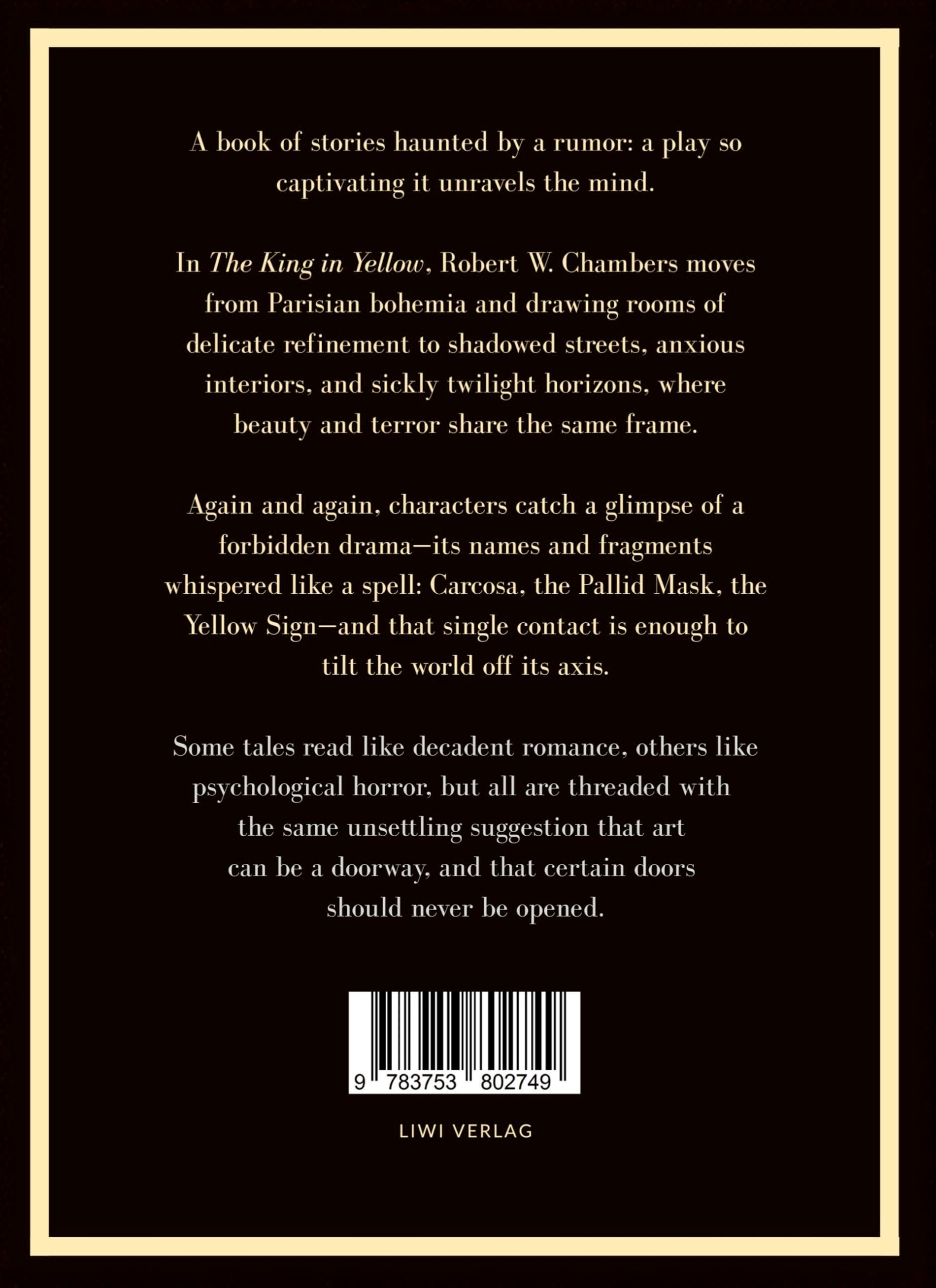 Robert W. Chambers: The King in Yellow (English Edition)