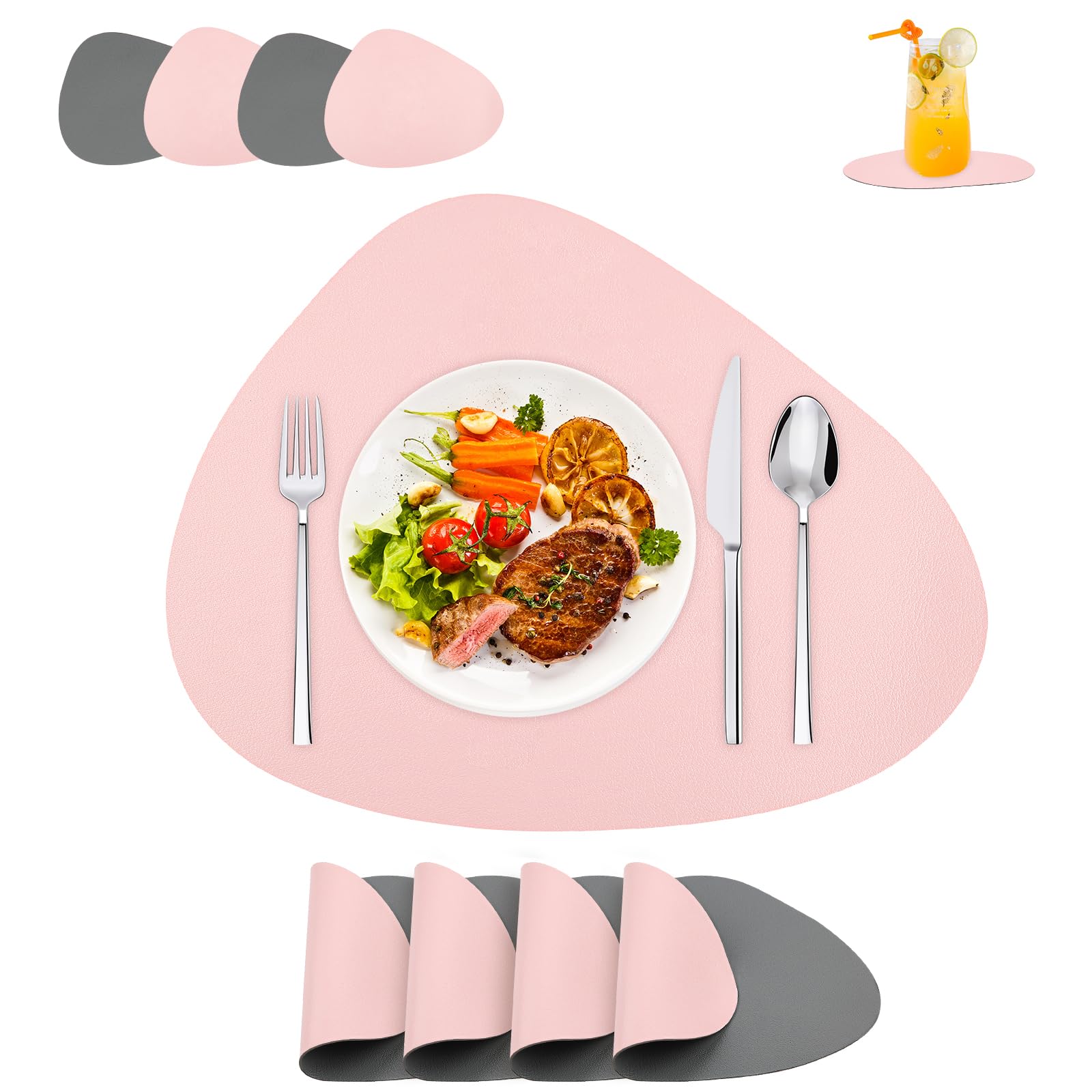 15 x Brand New Lishang placemats washable and coasters placemat leathe