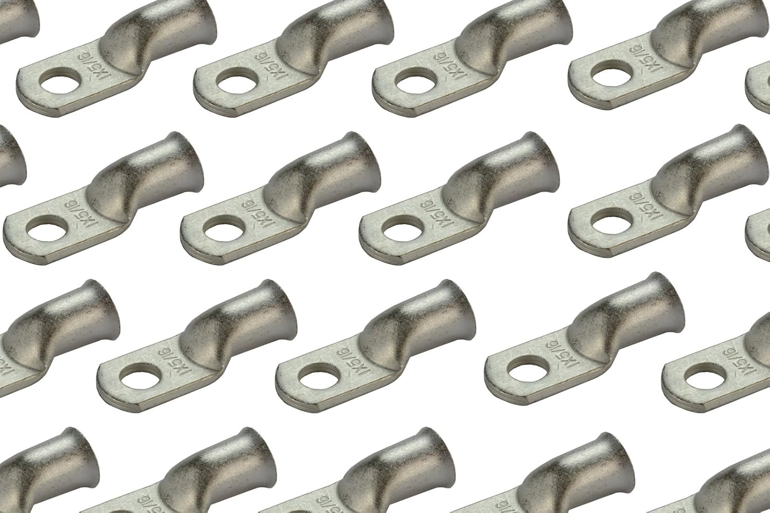 Tinned copper battery cable ends, 1 AWG – marine grade lugs (6 AWG to 1/0 options)