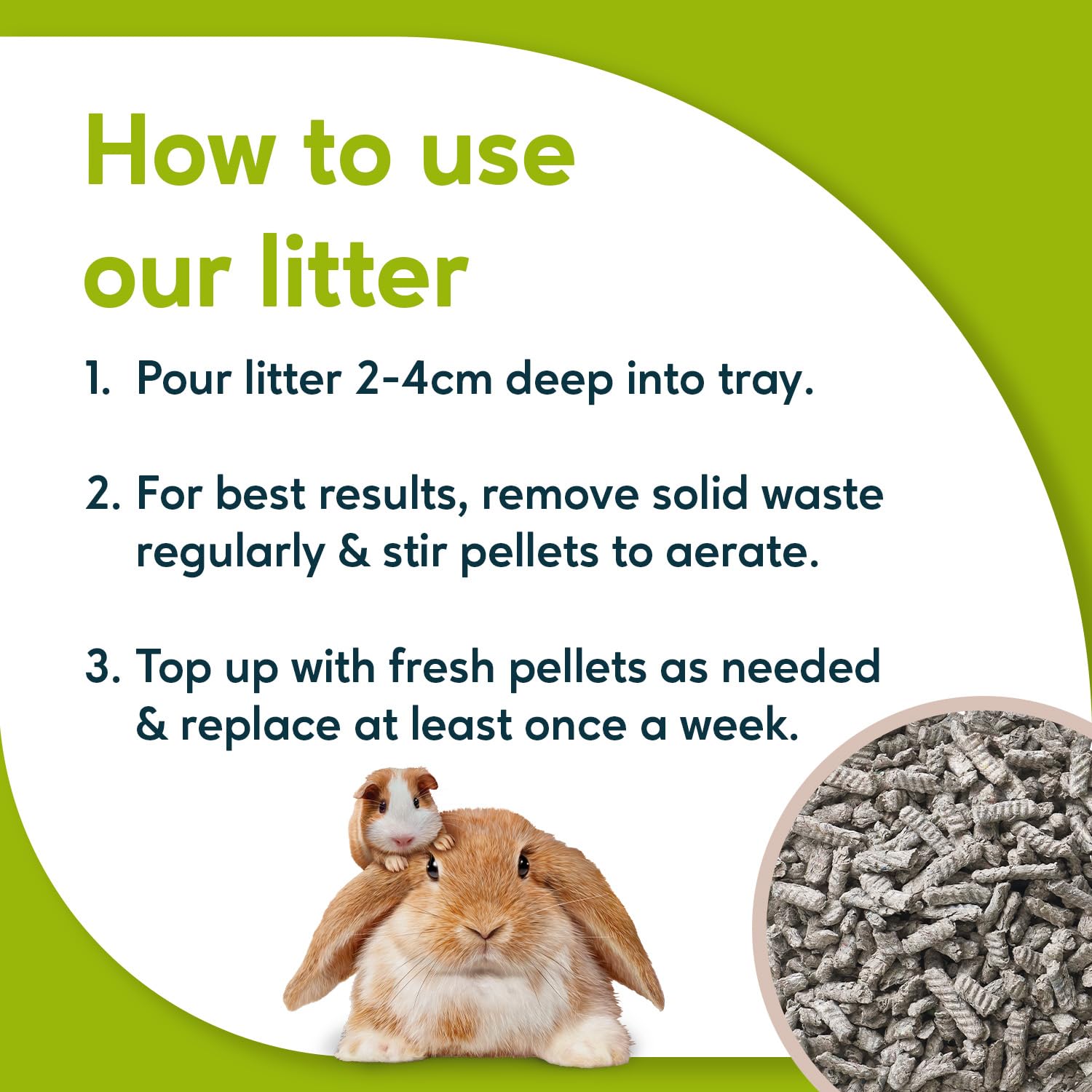 Back 2 Nature Bedding and Litter, (10l) Highly Absorbent 99% Recycled Paper Litter for Small Pets, Dry & Fresh Smelling Rabbit, Bird, Ferret and Hamster Cage, Soft, Safe & Compostable Hamster Bedding — view 6