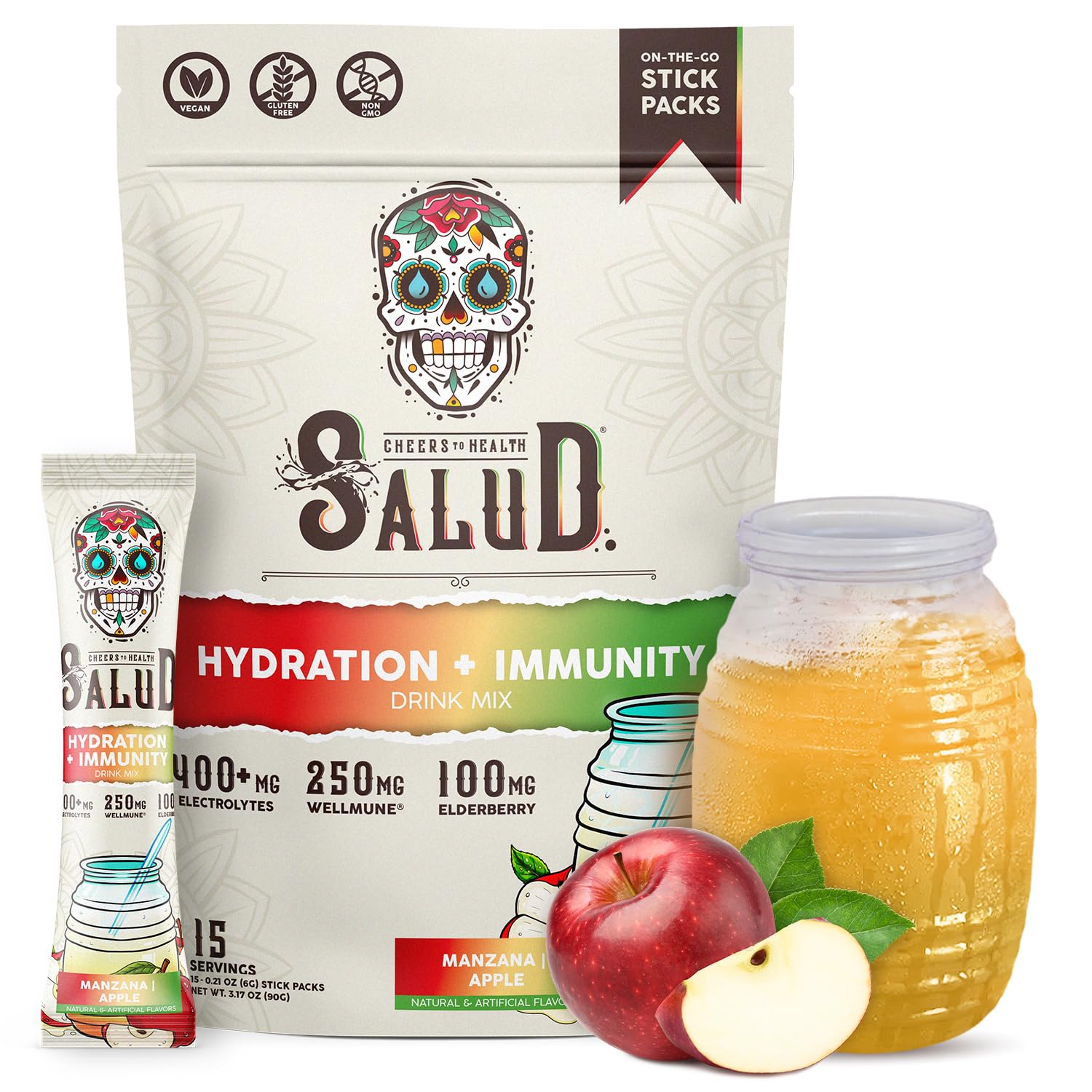 Amazon.com: Salud 2-in-1 Hydration Packets + Immunity Electrolytes