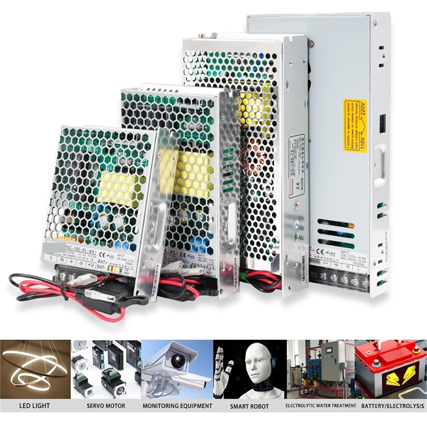 PSC-100-12 UPS Switching Power Supply 100-240VAC AC to DC 100W 13.8V 5.0A 13.8V 2A Charge Function SMPS