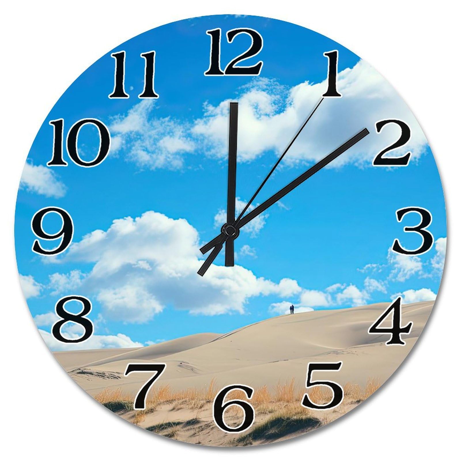 Horloge murale Great Sand Dunes National Park grande horloge murale moderne à piles 38 cm