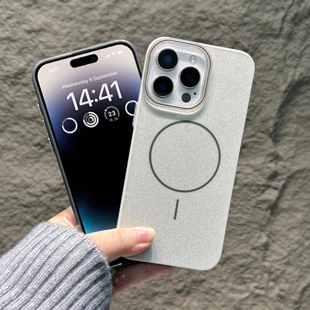 Amazon.co.jp: RNOZX iPhone 11用マグネット式スマホケース グリッター