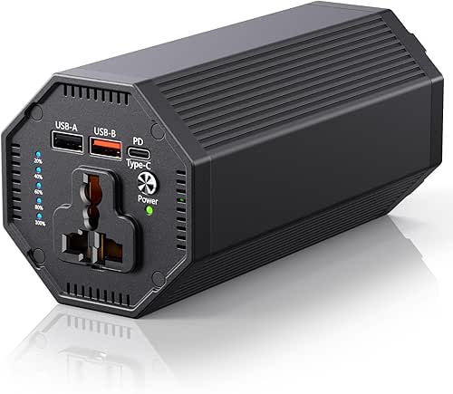 Portable AC Power Bank, Dual 65W PD Laptop Battery Bank,