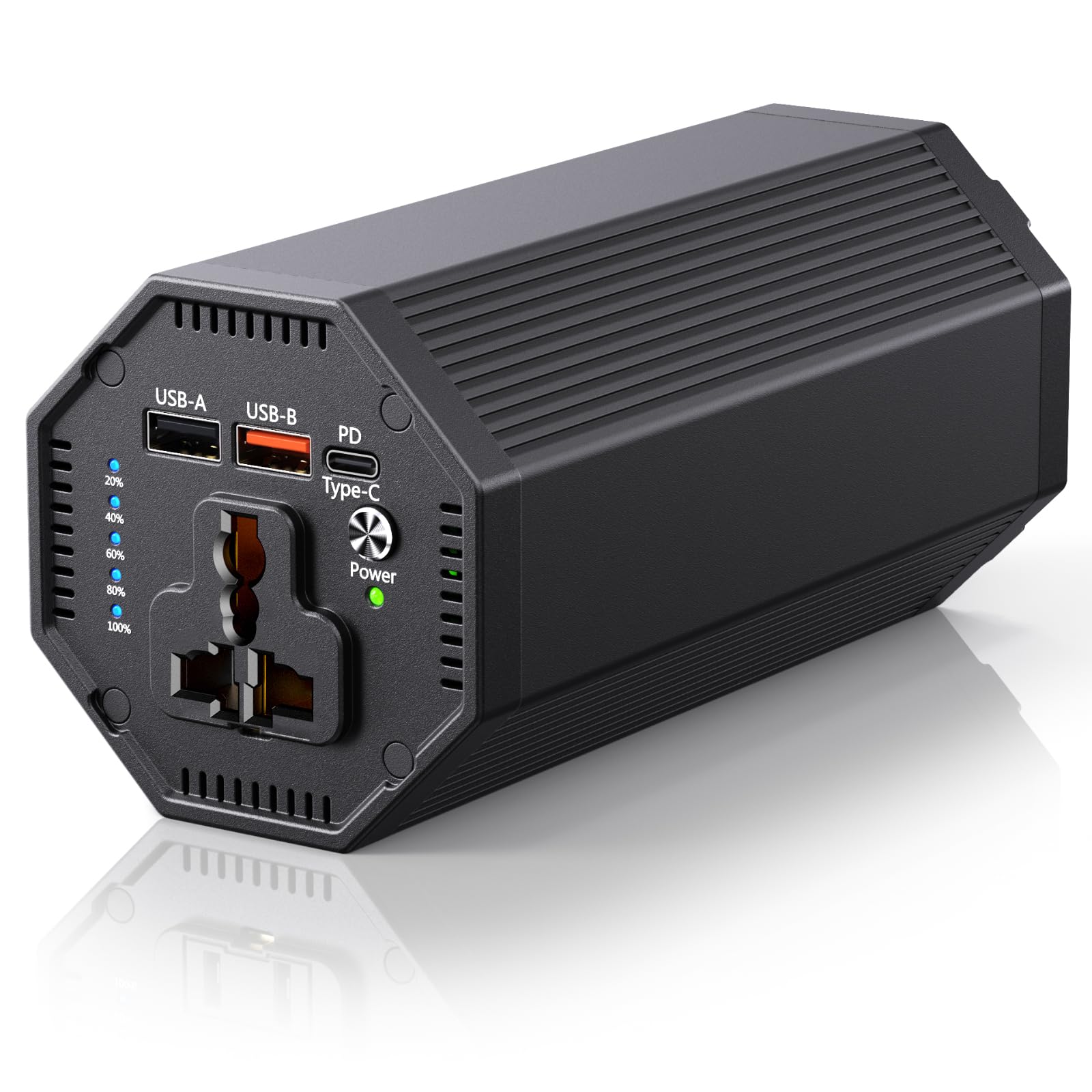 Portable Power Bank With 100W AC Outlet,27000mAh Laptop Charger, 65W PD