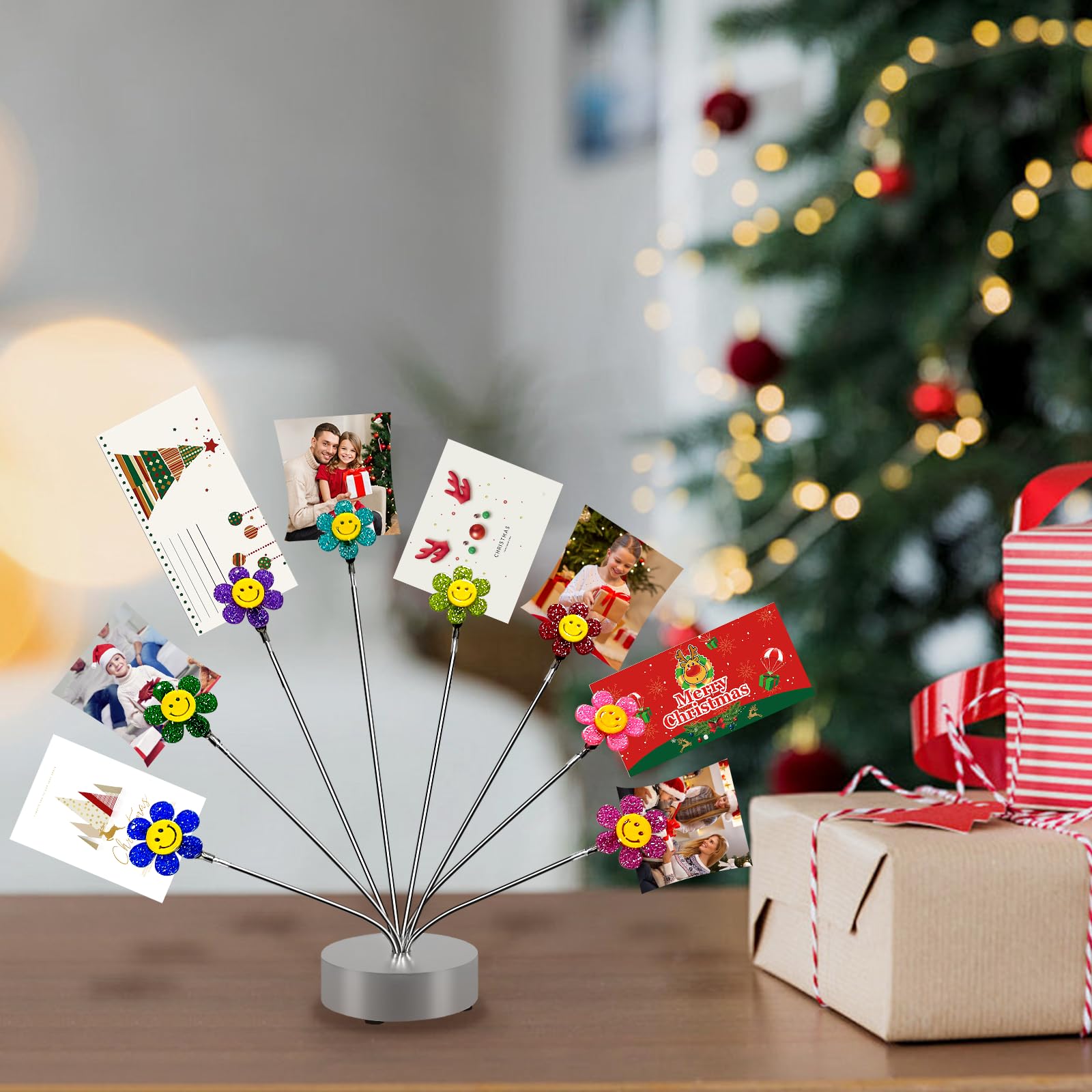 Cute Photo Tree Holder, 8 - Branch Money Trees Gift Card Holder with Clips, Photo Display Holder Stand, Memo Holder for Christmas, Wedding, Office, Birthday & Party Decorations