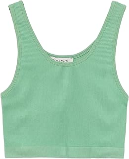 LC WAIKIKI U Neck Plain Seamless Women's Sports Bustier S3EF58Z8-FNY-1-M Green